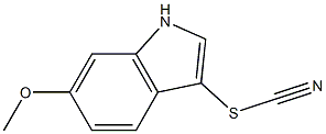 Thiocyanic acid, 6-methoxy-1H-indol-3-yl ester 结构式