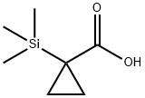 1-(trimethylsilyl)cyclopropane-1-carboxylic acid Struktur