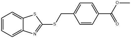 methyl 4-((benzo[d]thiazol-2-ylthio)methyl)benzoate 化学構造式