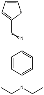 N,N-diethyl-N'-(2-thienylmethylene)-1,4-benzenediamine Structure