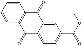 2-(メトキシカルボニル)アントラキノン 化学構造式