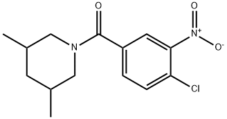 (4-chloro-3-nitrophenyl)-(3,5-dimethylpiperidin-1-yl)methanone Struktur