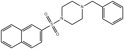 1-benzyl-4-(naphthalen-2-ylsulfonyl)piperazine Struktur