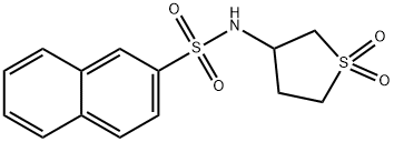N-(1,1-dioxidotetrahydrothiophen-3-yl)naphthalene-2-sulfonamide Struktur