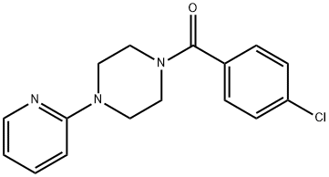 (4-chlorophenyl)(4-(pyridin-2-yl)piperazin-1-yl)methanone 化学構造式