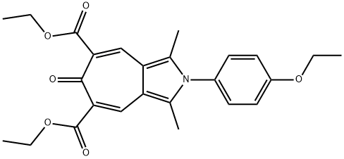 diethyl 2-(4-ethoxyphenyl)-1,3-dimethyl-6-oxo-2,6-dihydrocyclohepta[c]pyrrole-5,7-dicarboxylate Struktur