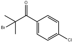 2-bromo-1-(4-chlorophenyl)-2-methylpropan-1-one,33000-64-5,结构式