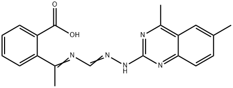 2-[(Z)-N-[(E)-N'-(4,6-dimethylquinazolin-2-yl)carbamimidoyl]-C-methylcarbonimidoyl]benzoic acid,332382-67-9,结构式