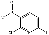 2-Chloro-6-fluoro-3-nitropyridine Struktur