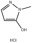 1-Methyl-1H-pyrazol-5-ol hydrochloride Struktur