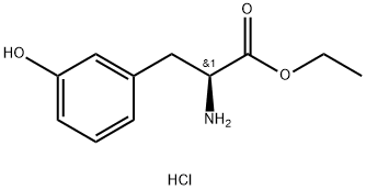 L-3-羟基苯丙氨酸乙酯盐酸盐, 34260-73-6, 结构式