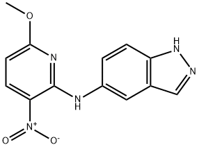 342639-94-5 2-(1H-5-indazolylamino)-6-methoxy-3-nitropyridine