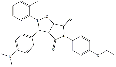 3-(4-(dimethylamino)phenyl)-5-(4-ethoxyphenyl)-2-(o-tolyl)tetrahydro-4H-pyrrolo[3,4-d]isoxazole-4,6(5H)-dione Structure