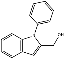 (1-Phenyl-1H-indol-2-yl)-methanol 化学構造式