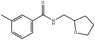 3-methyl-N-(oxolan-2-ylmethyl)benzamide Struktur