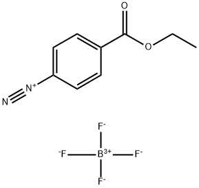 Benzenediazonium, 4-(ethoxycarbonyl)-, tetrafluoroborate(1-) Struktur
