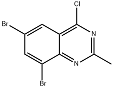 6,8-Dibromo-4-chloro-2-methyl-quinazoline Structure