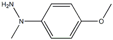 N-甲基-N-(对甲氧基苯基)肼, 35292-54-7, 结构式
