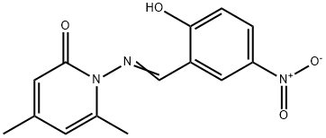 1-[(2-hydroxy-5-nitrobenzylidene)amino]-4,6-dimethyl-2(1H)-pyridinone,356769-33-0,结构式