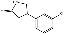 4-(3-CHLOROPHENYL)PYRROLIDIN-2-ONE Structure