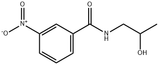 N-(2-hydroxypropyl)-3-nitrobenzamide Struktur