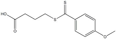 Butanoicacid, 4-[[(4-methoxyphenyl)thioxomethyl]thio]- Structure