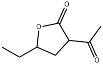 2(3H)-Furanone, 3-acetyl-5-ethyldihydro- Structure