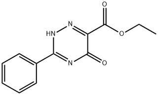 ethyl 5-oxo-3-phenyl-2H-1,2,4-triazine-6-carboxylate Struktur