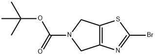 2-Bromo-4,6-dihydro-pyrrolo[3,4-d]thiazole-5-carboxylic acid tert-butyl ester, 365996-63-0, 结构式