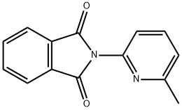 6-甲基-2-(邻苯二甲酰亚氨基)吡啶 结构式