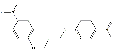 1,3-ビス(4-ニトロフェノキシ)プロパン 化学構造式