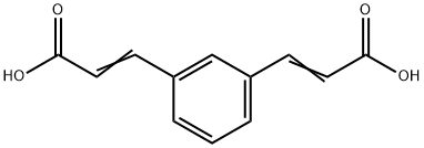 2-Propenoic acid, 3,3'-(1,3-phenylene)bis- Structure