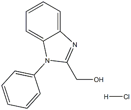 1H-Benzimidazole-2-methanol,R-phenyl-,monohydrochloride Structure