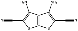 3,4-diaminothieno[2,3-b]thiophene-2,5-dicarbonitrile Struktur