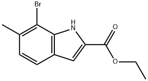 Ethyl 7-bromo-6-methyl-1H-indole-2-carboxylate 结构式