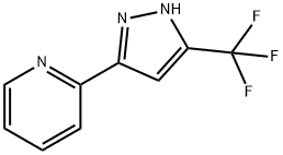 Pyridine, 2-[5-(trifluoromethyl)-1H-pyrazol-3-yl]-, 3974-71-8, 结构式