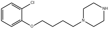 1-[4-(2-chlorophenoxy)butyl]piperazine Struktur