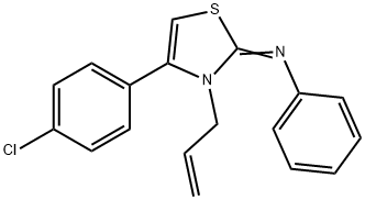 (Z)-3-allyl-4-(4-chlorophenyl)-N-phenylthiazol-2(3H)-imine Structure