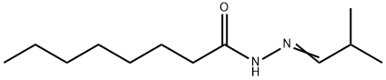 N-[(E)-2-methylpropylideneamino]octanamide 结构式
