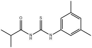 N-{[(3,5-dimethylphenyl)amino]carbonothioyl}-2-methylpropanamide Struktur