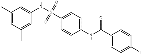 N-(4-{[(3,5-dimethylphenyl)amino]sulfonyl}phenyl)-4-fluorobenzamide Struktur