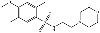 4-methoxy-2,5-dimethyl-N-(2-morpholinoethyl)benzenesulfonamide Structure