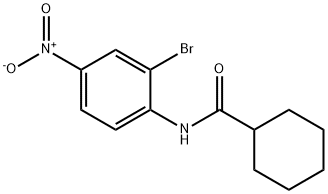 N-(2-bromo-4-nitrophenyl)cyclohexanecarboxamide Struktur