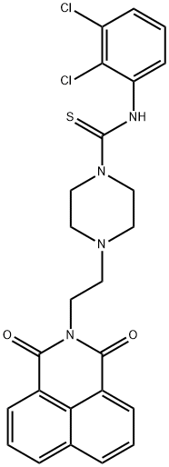 N-(2,3-dichlorophenyl)-4-(2-(1,3-dioxo-1H-benzo[de]isoquinolin-2(3H)-yl)ethyl)piperazine-1-carbothioamide Structure
