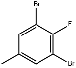 3,5-Dibromo-4-fluorotoluene Struktur