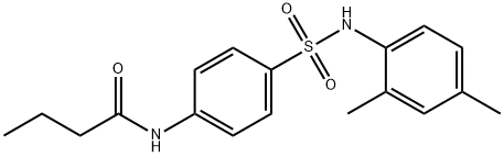 N-(4-{[(2,4-dimethylphenyl)amino]sulfonyl}phenyl)butanamide|