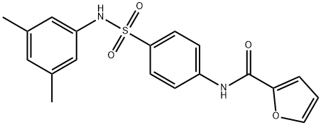 N-(4-{[(3,5-dimethylphenyl)amino]sulfonyl}phenyl)-2-furamide 结构式