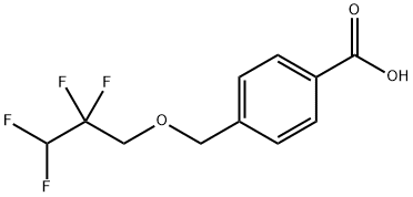4-[(2,2,3,3-tetrafluoropropoxy)methyl]benzoic acid Struktur
