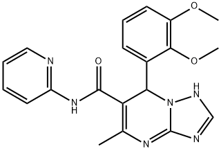 7-(2,3-dimethoxyphenyl)-5-methyl-N-(pyridin-2-yl)-4,7-dihydro-[1,2,4]triazolo[1,5-a]pyrimidine-6-carboxamide Struktur