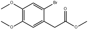 Benzeneacetic acid, 2-bromo-4,5-dimethoxy-, methyl ester, 4697-57-8, 结构式